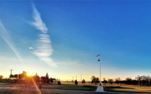 December sunrise at Fort McCoy