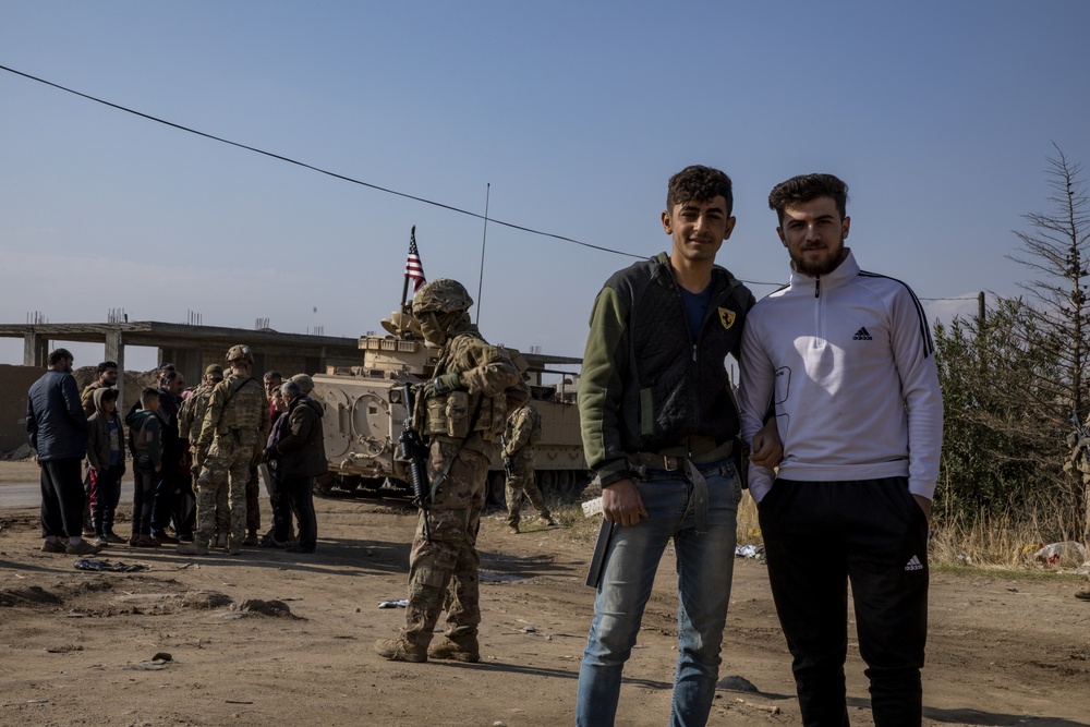 M2 Bradley Infantry Fighting Vehicles in Northeast Syria