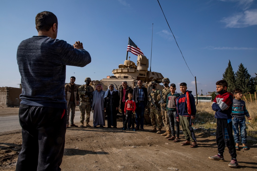 M2 Bradley Infantry Fighting Vehicles in Northeast Syria