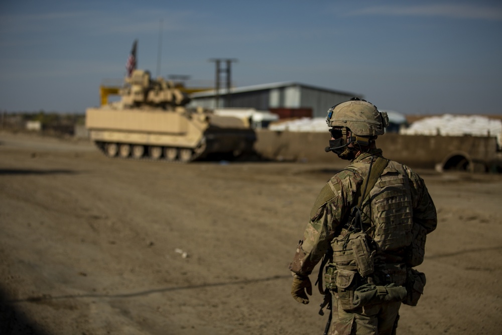 M2 Bradley Infantry Fighting Vehicles in Northeast Syria