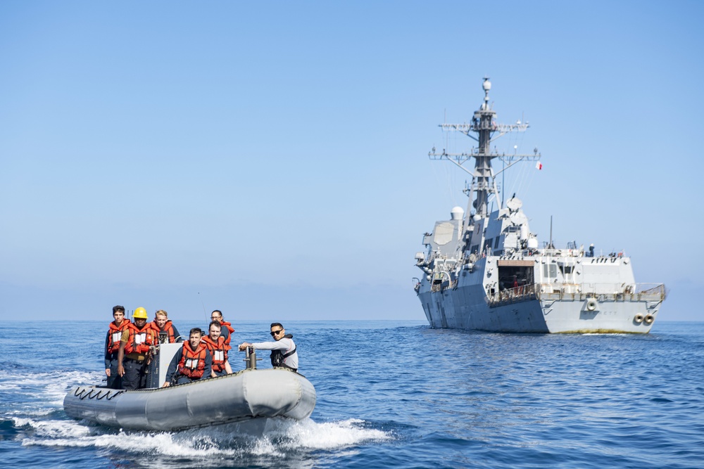 USS Sterett Small Boat Operations