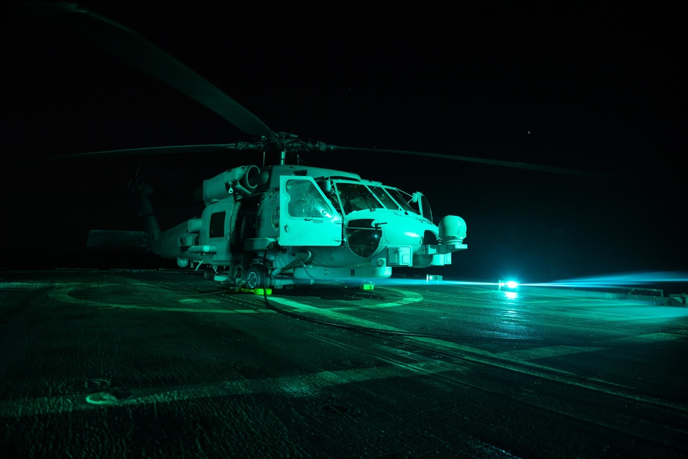 Princeton Conducts Night Flight Operations