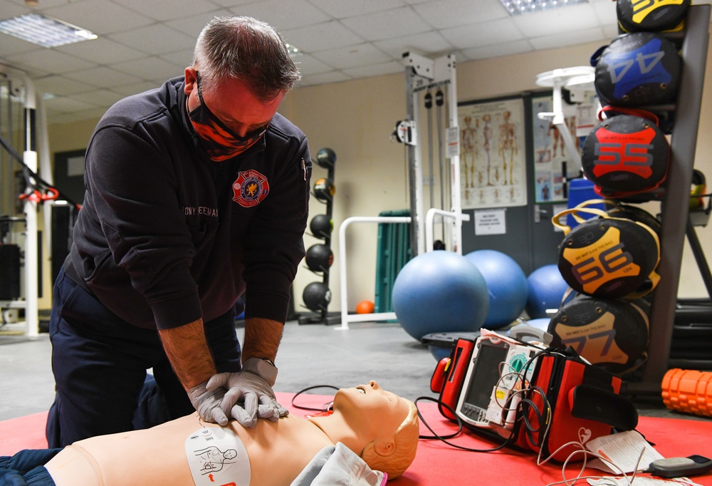 501st CSW Firefighters receive EMT certification