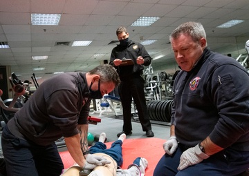 501st CSW Firefighters receive EMT certification