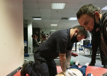 501st CSW Firefighters receive EMT certification