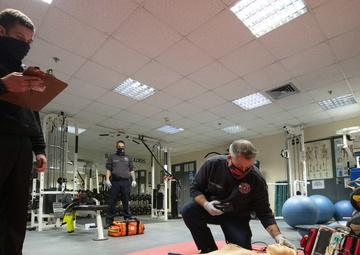 501st CSW Firefighters receive EMT certification