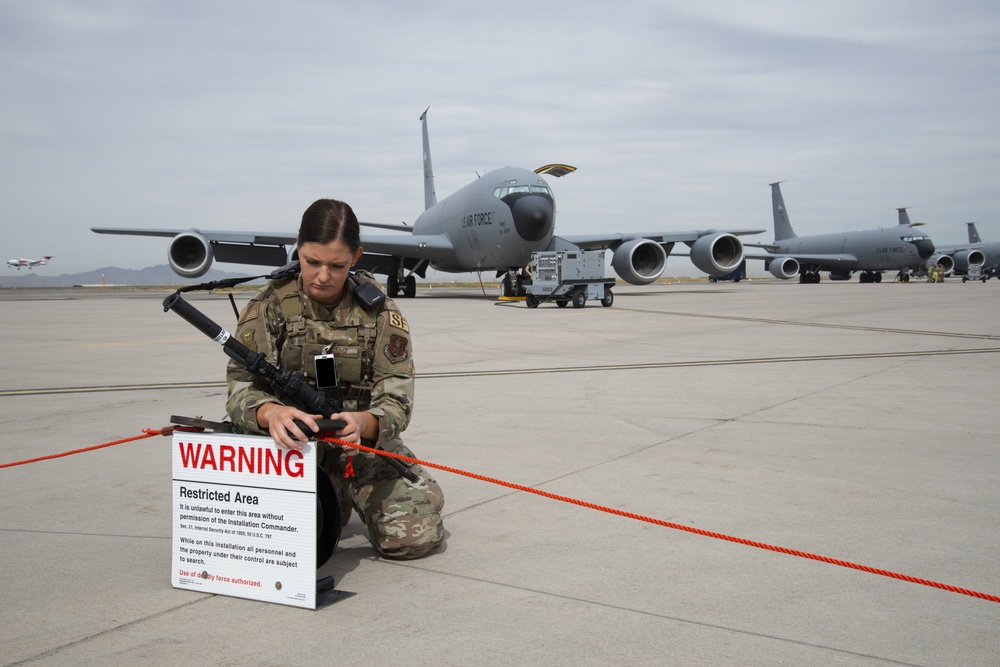 151st SFS creates new portable cordon system with Squadron Innovation Funds