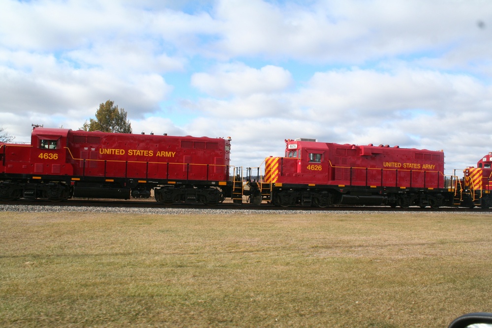 Locomotive operations at Fort McCoy