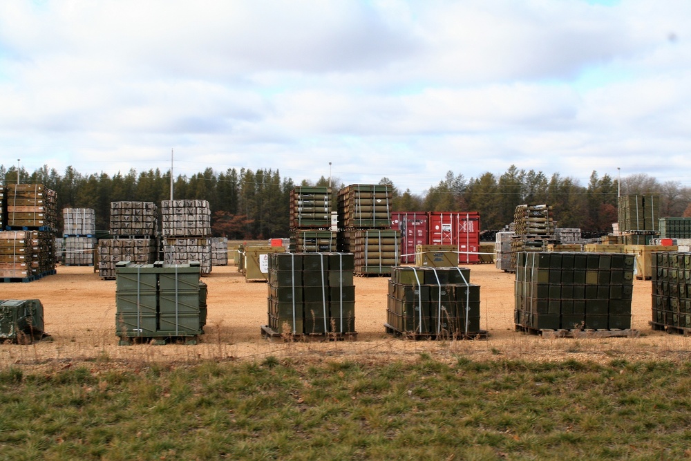 Training area for 89B Ammunition Supply Course at Fort McCoy