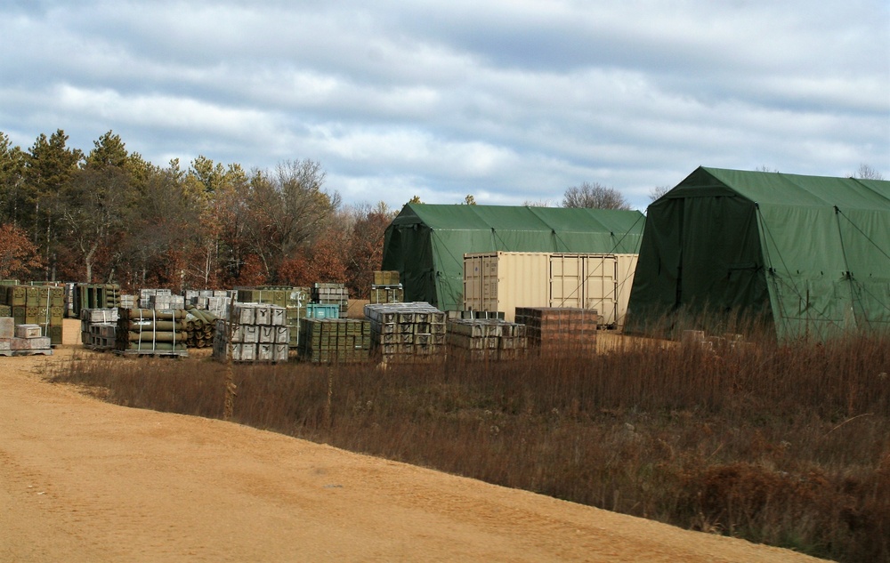 Training area for 89B Ammunition Supply Course at Fort McCoy