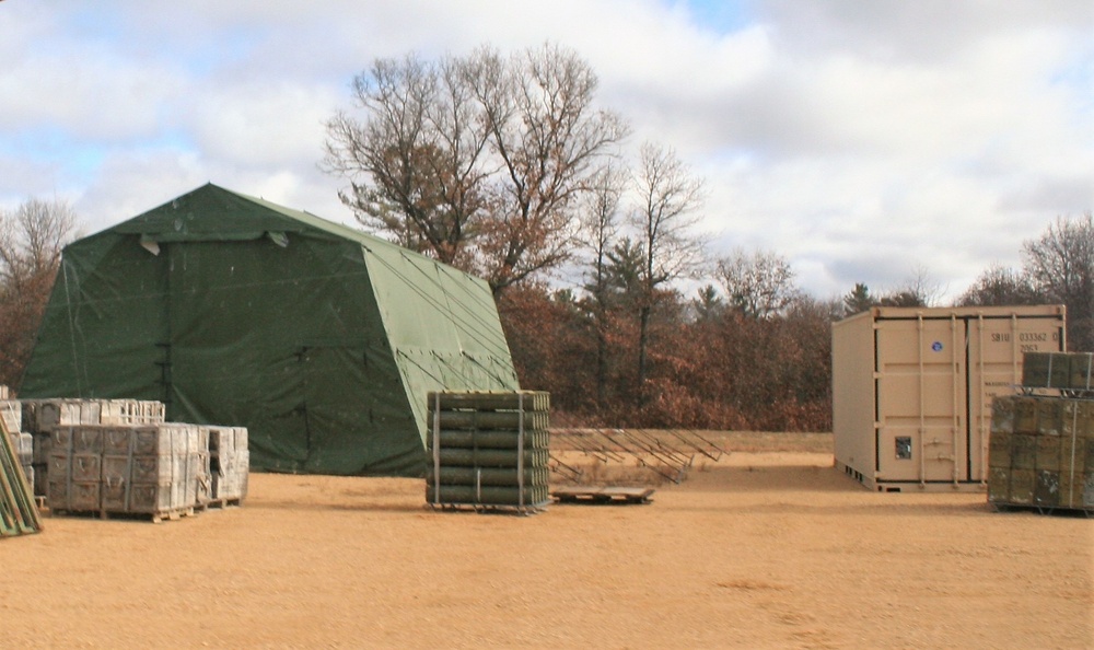 Training area for 89B Ammunition Supply Course at Fort McCoy