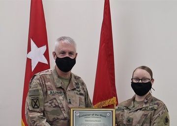 1st Theater Sustainment Command Awards Sustainer of the Week