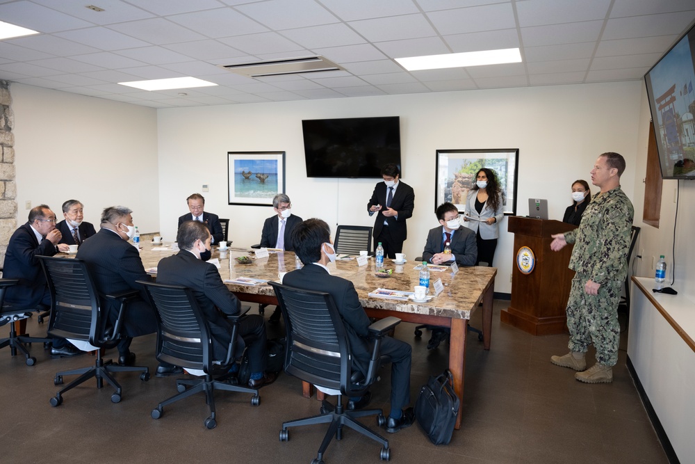 Japan National Diet Visits White Beach Naval Facility