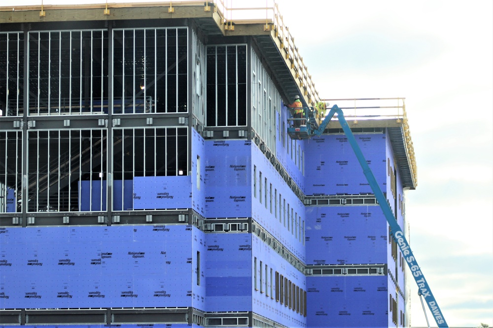 Ongoing Army Corps of Engineers barracks construction project at Fort McCoy