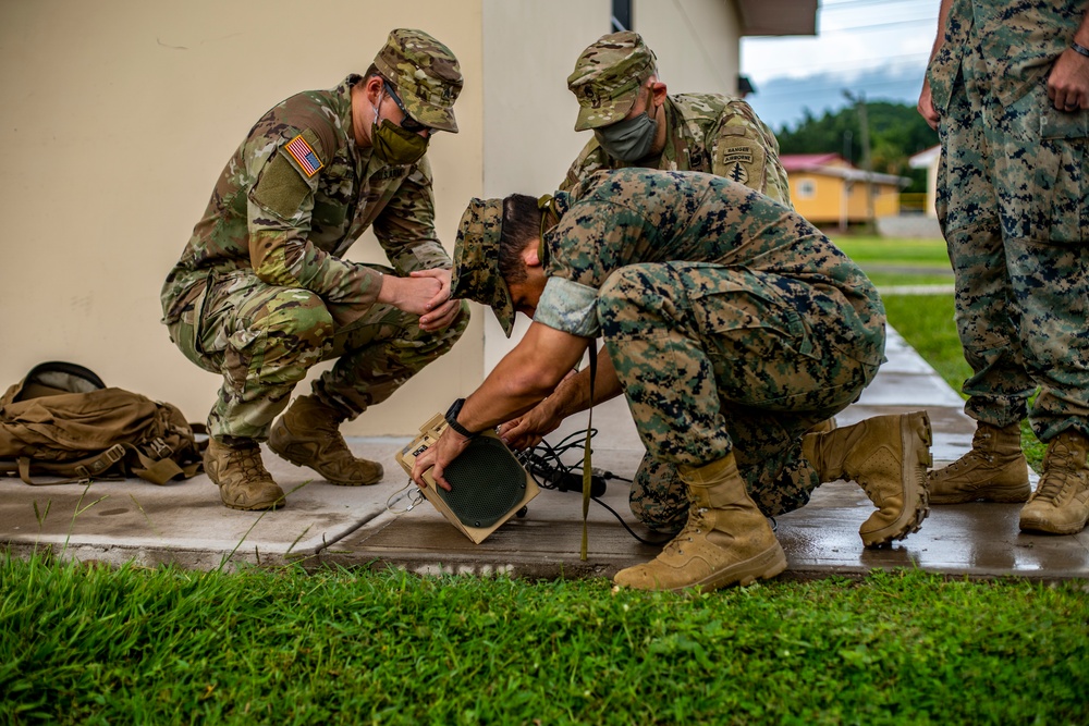 Task force US Marines train in military information support ops with US Army in Honduras