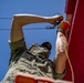 Task force US Marines set up a field expedient antenna in Honduras