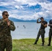 US Marine task force Mobile Training Team conduct land navigation evaluation with Honduran Marines