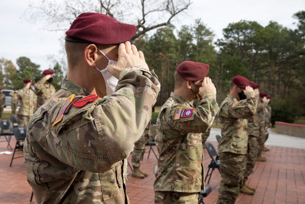 Saying goodbye to the Deputy Commanding General of Plans, Brigadier Nathan M. Sempala-Ntege