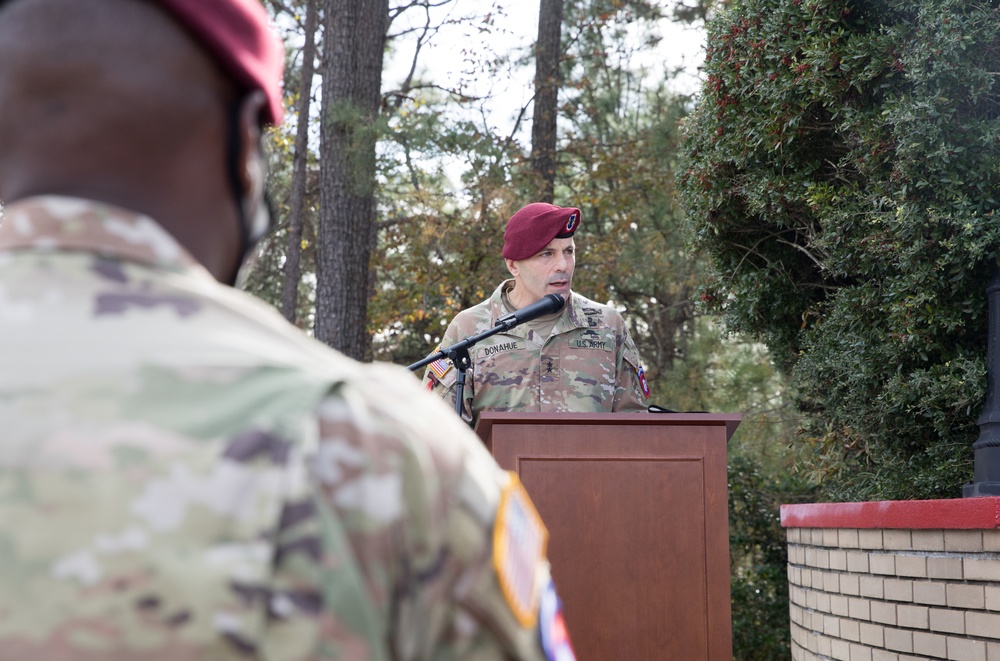 Saying goodbye to the Deputy Commanding General of Plans, Brigadier Nathan M. Sempala-Ntege