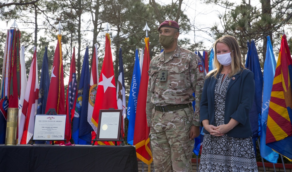 Saying goodbye to the Deputy Commanding General of Plans, Brigadier Nathan M. Sempala-Ntege