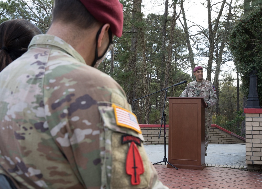 Saying goodbye to the Deputy Commanding General of Plans, Brigadier Nathan M. Sempala-Ntege