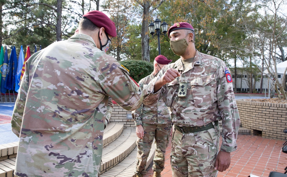 Saying goodbye to the Deputy Commanding General of Plans, Brigadier Nathan M. Sempala-Ntege