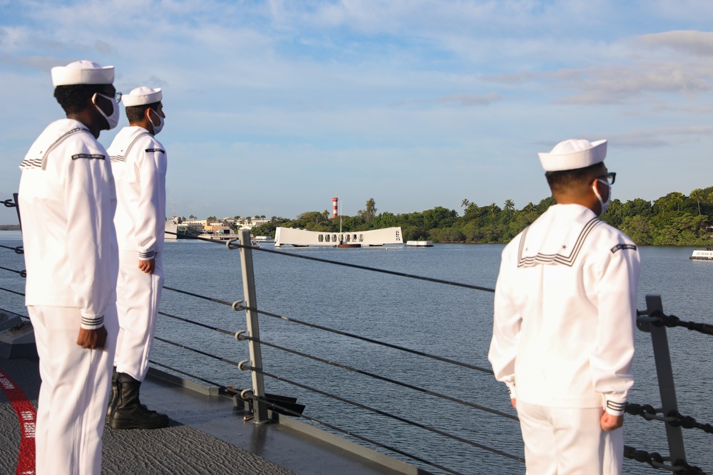 USS Michael Murphy Participates in the 79th Pearl Harbor Day Remembrance Ceremony