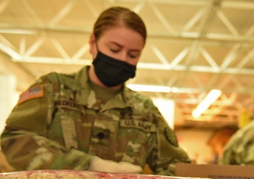 Michigan’s Task Force Spartan work with Gleaners of Pontiac