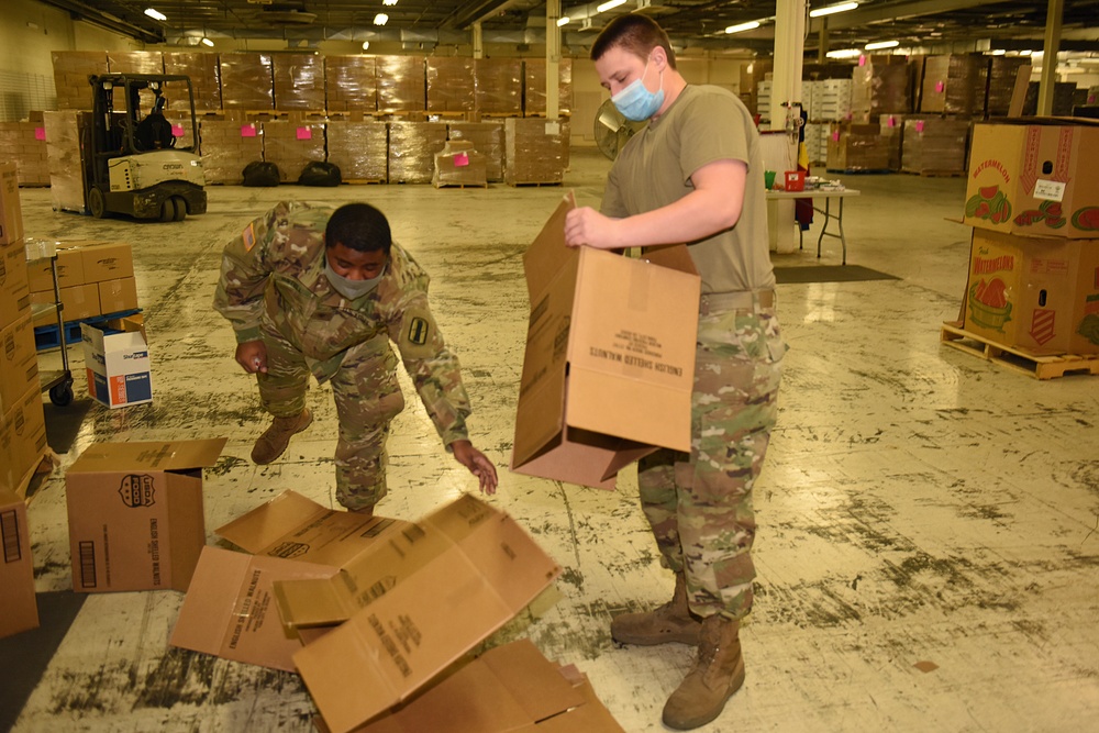 Michigan’s Task Force Spartan work with Forgotten Harvest of Royal Oak