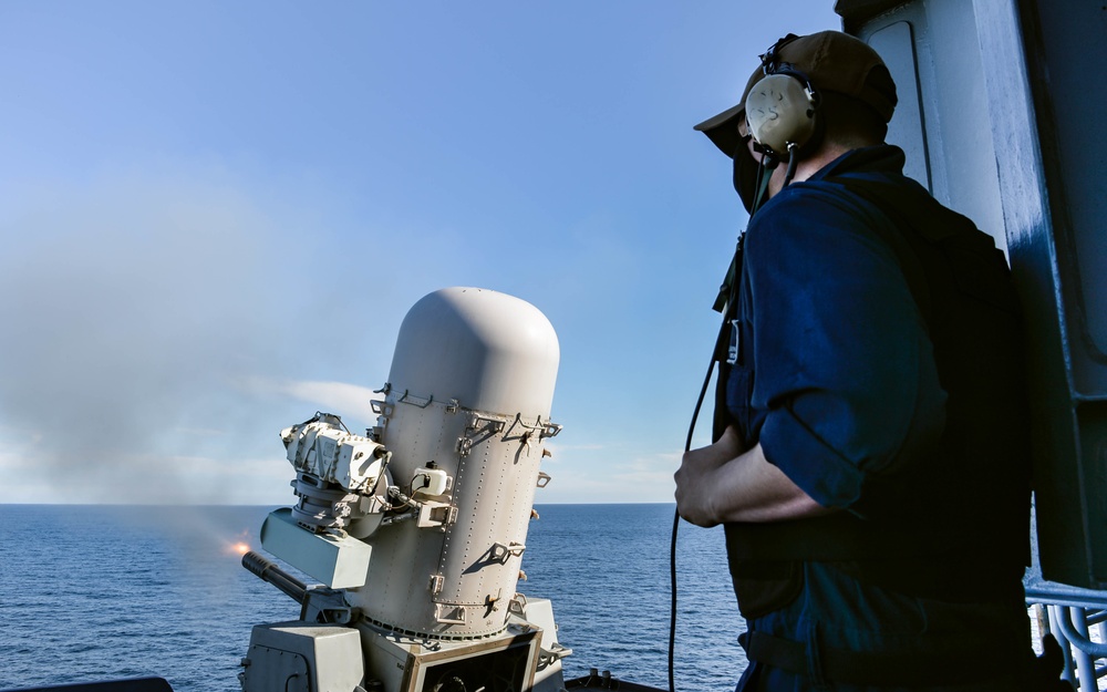USS Carl Vinson Conducts CIWS Exercise