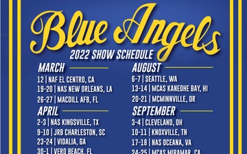 The Blue Angels Release 2022 Air Show Schedule