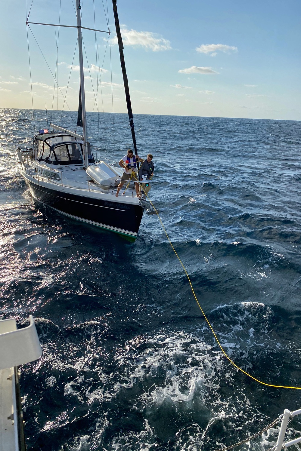 Coast Guard Cutter Diamondback crew conducts 100 mile tow off Florida gulf coast