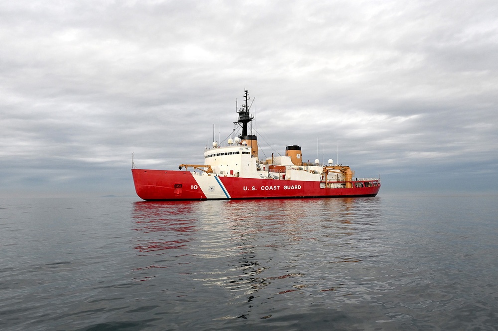 Coast Guard Cutter Polar Star Arctic Winter West 2021