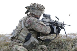 1st Battalion, 91st Cavalry Live Fire Exercise: Playing in the snow