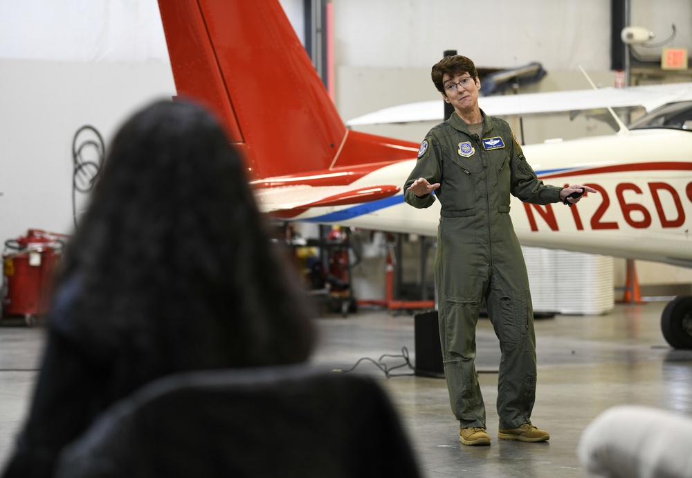 AMC commander inspires future aviation leaders