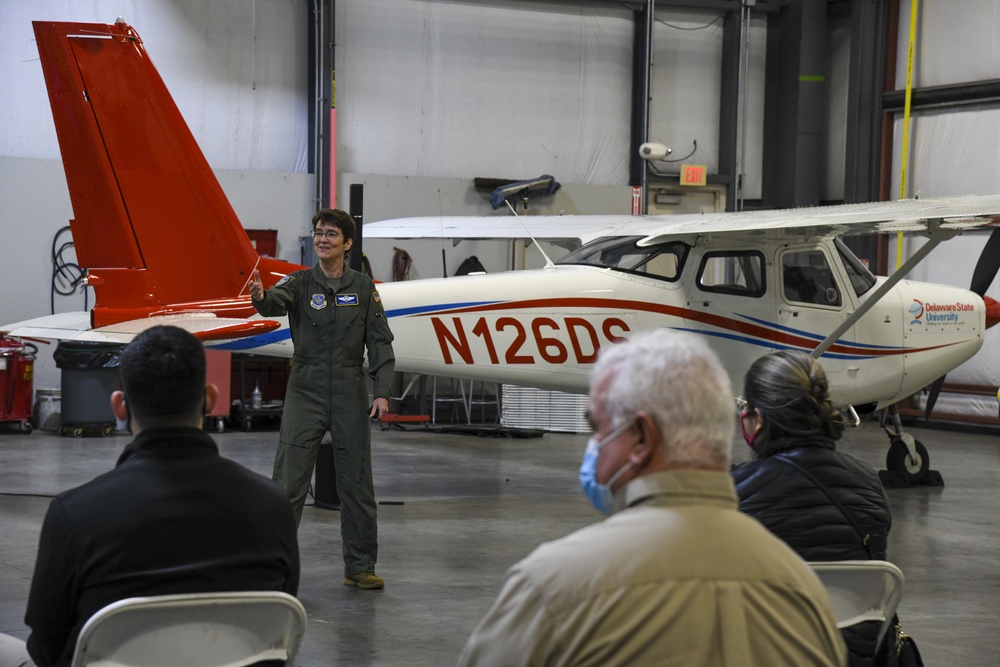 AMC commander inspires future aviation leaders