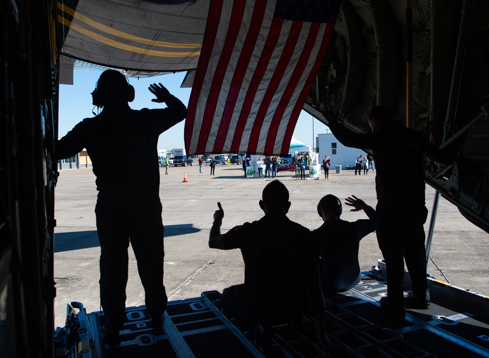 Blue Angels Support Toys for Tots Foundation in Lake Charles, Louisiana Toy Relief Mission