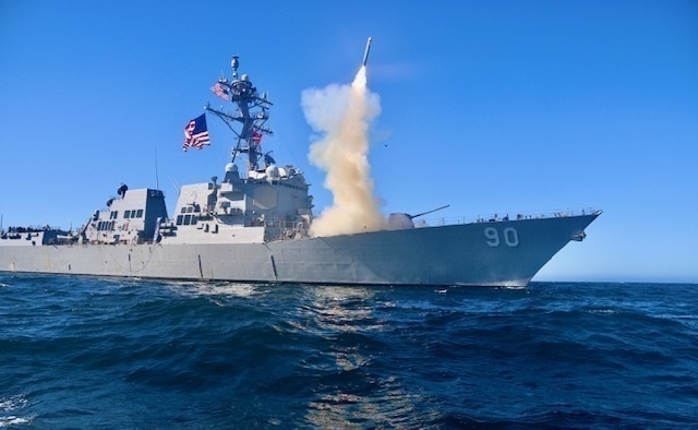 USS Chafee (DDG 90) Launches Block V Tomahawk