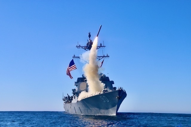 USS Chafee (DDG 90) Launches Block V Tomahawk