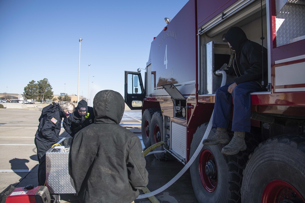 97 CE &amp; LRS send off firetruck