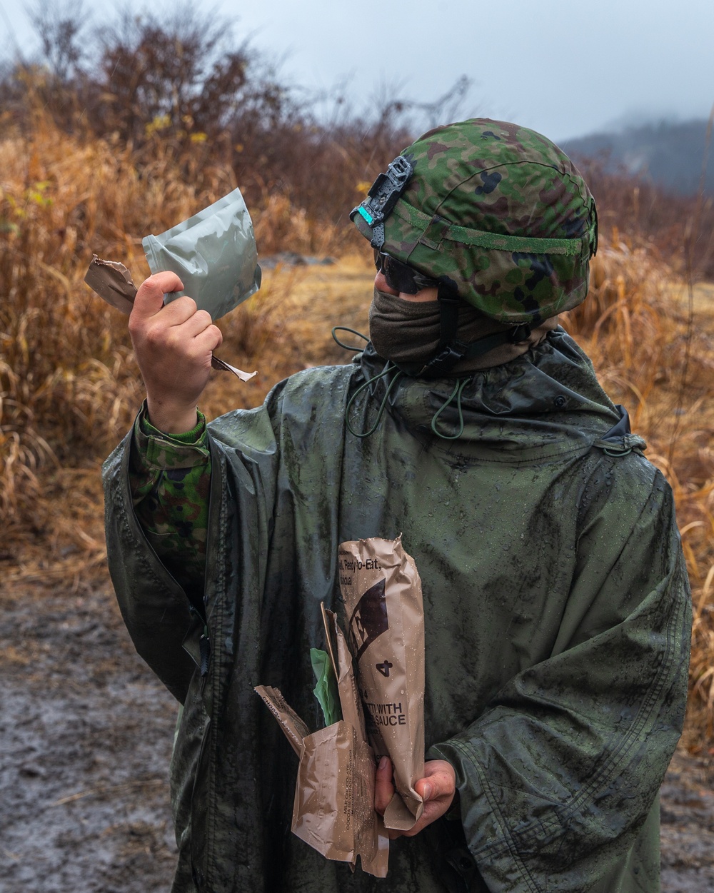 3/8 Marines and JGSDF troops exchange combat tactics during Forest Light 21