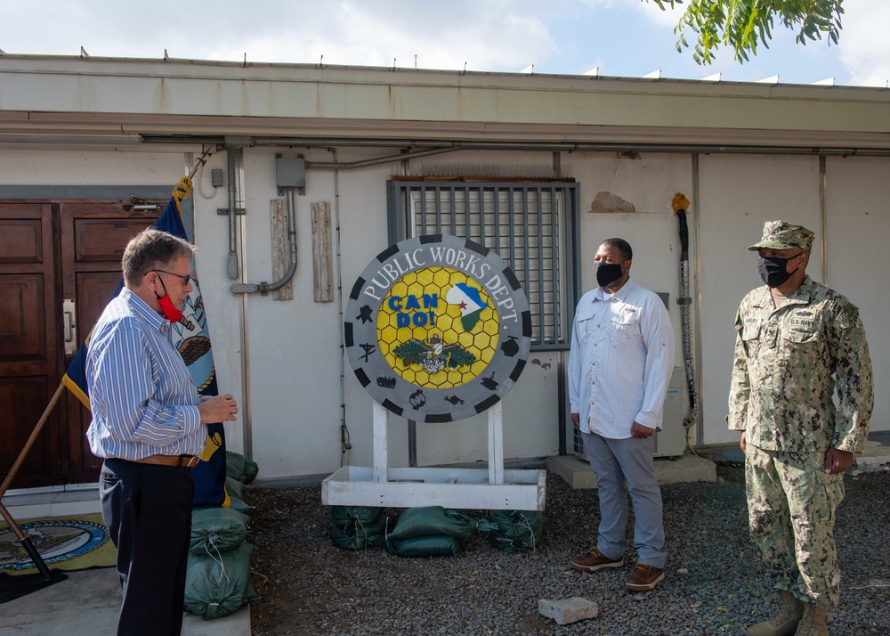 Assistant Secretary of the Navy (EIE) Charles Williams Jr. visits Camp Lemonnier