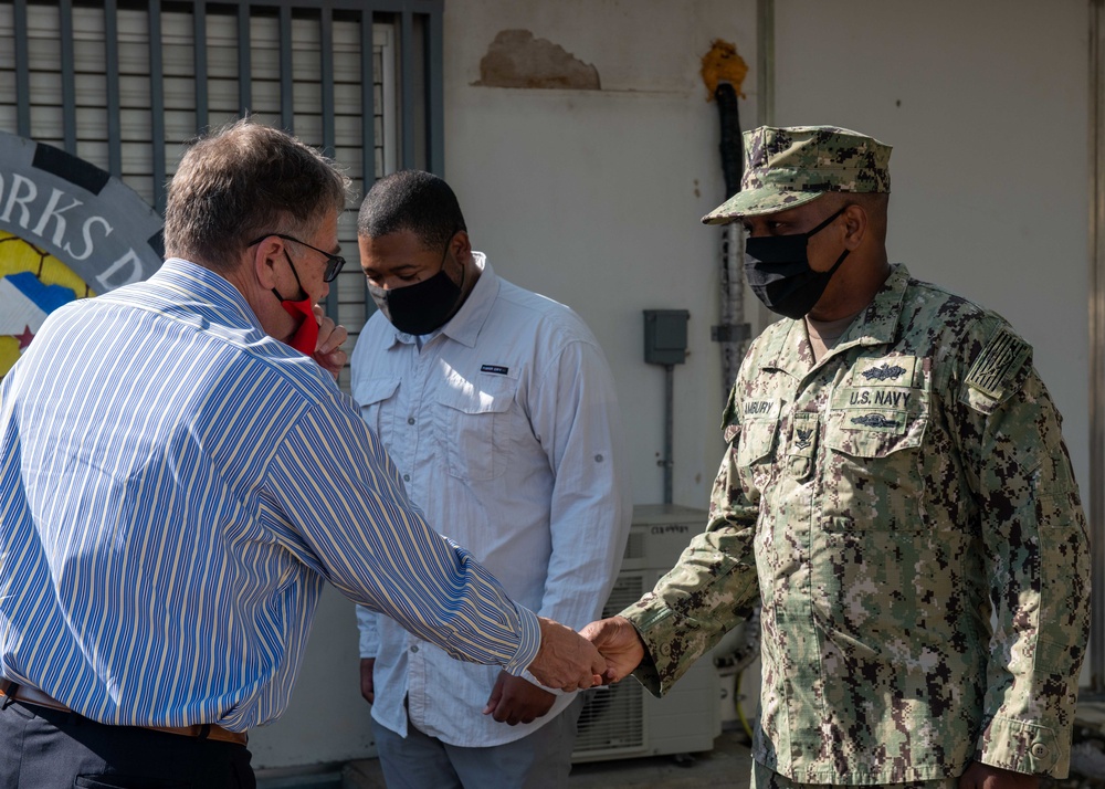 Assistant Secretary of the Navy (EIE) Charles Williams Jr. visits Camp Lemonnier