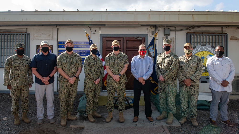 Assistant Secretary of the Navy (EIE) Charles Williams Jr. visits Camp Lemonnier