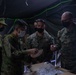 Marines with 3/8 exchange rations during Forest Light 21