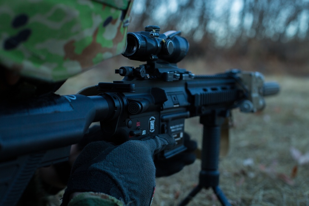 3/8 and JGSDF troops exchange patrol and infiltration tactics