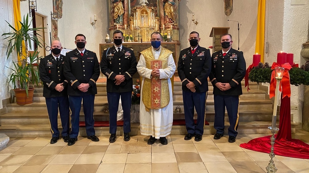 JMRC Soldiers celebrate Saint Barbara's Day