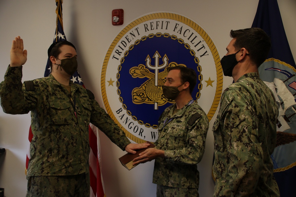 TRF Bangor Sailor Reenlists