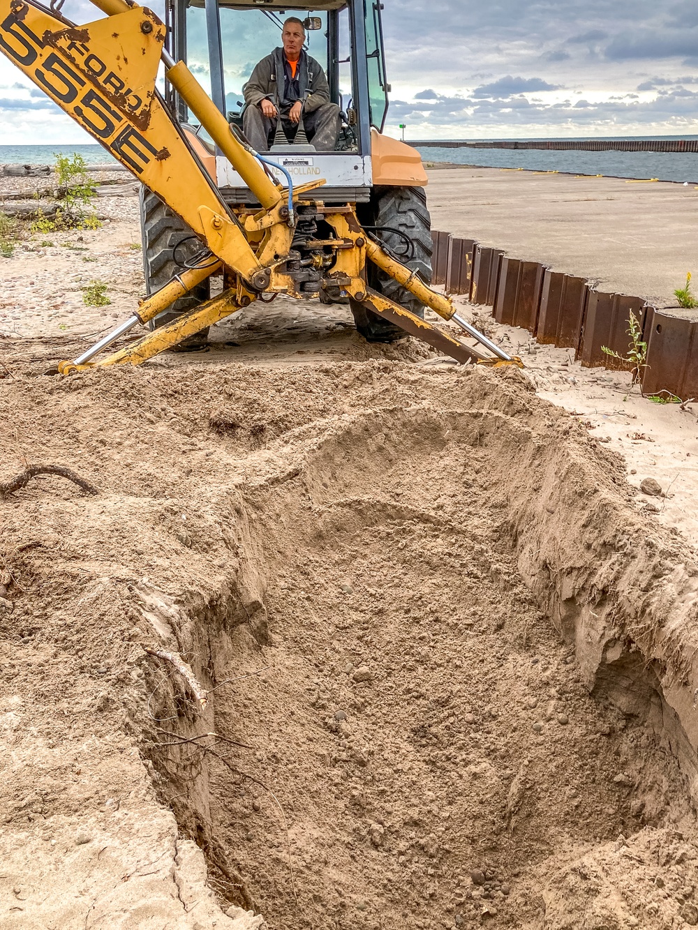Little Sodus Harbor borings and test pits