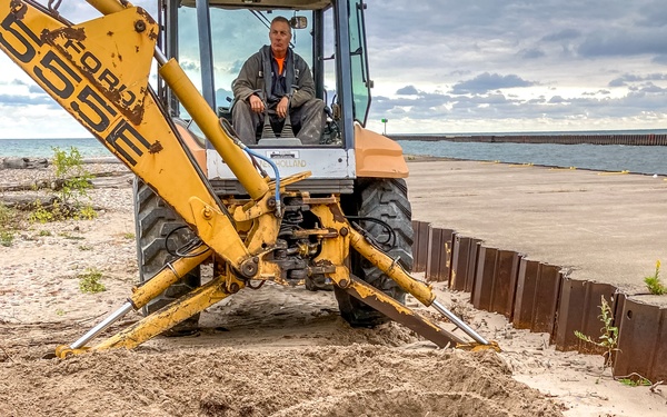 Little Sodus Harbor borings and test pits
